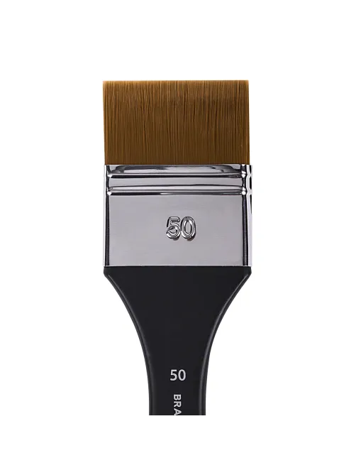 Кисть художественная профессиональная, синтетика, флейц, № 50, BRAUBERG ART CLASSIC, 201037