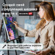Кисть художественная проф. BRAUBERG ART CLASSIC, синтетика жесткая, плоская, № 24, длинная ручка