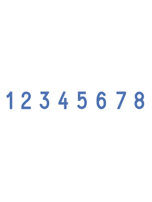 Нумератор ручной ленточный, 8 разрядов, оттиск 38х5 мм, синий, TRODAT 1558, 86111
