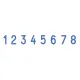 Нумератор ручной ленточный, 8 разрядов, оттиск 38х5 мм, синий, TRODAT 1558, 86111