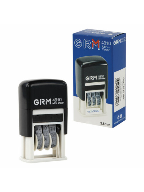 Датер-мини месяц цифрами, оттиск 20х3,8 мм синий, GRM 4810 BANK, 124131001