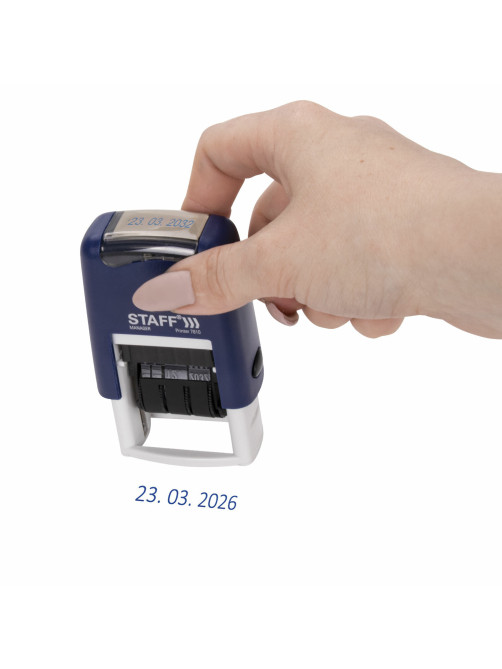 Датер-мини STAFF, месяц цифрами, оттиск 22х4 мм, 