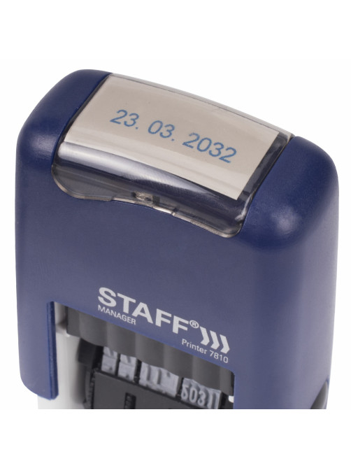Датер-мини STAFF, месяц цифрами, оттиск 22х4 мм, 