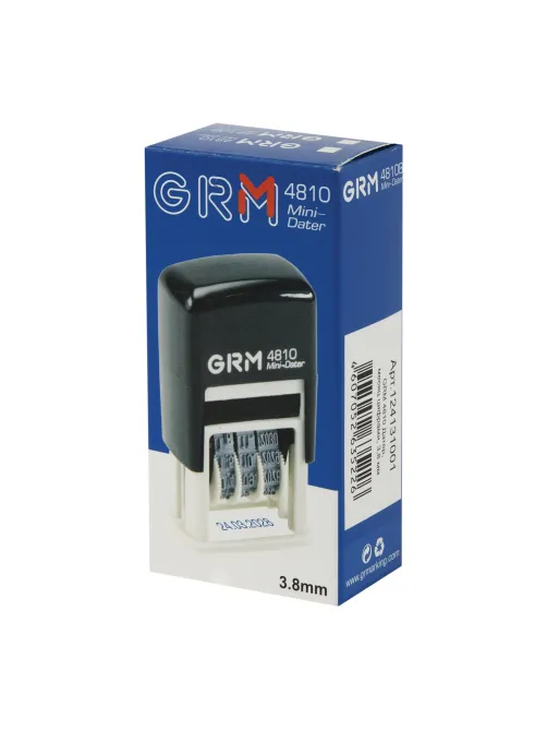 Датер-мини месяц цифрами, оттиск 20х3,8 мм синий, GRM 4810 BANK, 124131001