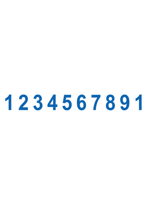 Нумератор металлический, 10 разрядов, оттиск 47х5 мм, синий, TRODAT 55510, подушка, 173113