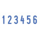 Нумератор ручной ленточный, 6 разрядов, оттиск 27х4 мм, синий, TRODAT 1556, 54886