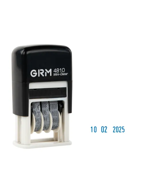Датер-мини месяц цифрами, оттиск 20х3,8 мм синий, GRM 4810 BANK, 124131001