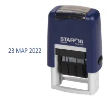 Датер-мини STAFF, месяц буквами, оттиск 22х4 мм, 
