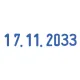Датер-мини, месяц ЦИФРАМИ, ДЛЯ БАНКА, оттиск 20х3,8 мм, синий,TRODAT 4810 P4, корпус черный, подушка, 82499