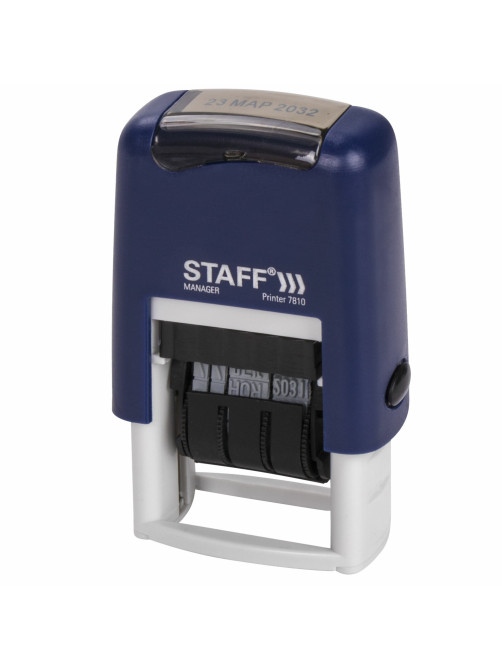 Датер-мини STAFF, месяц буквами, оттиск 22х4 мм, 