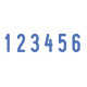 Нумератор ручной ленточный, 6 разрядов, оттиск 27х4 мм, синий, TRODAT 1556, 54886
