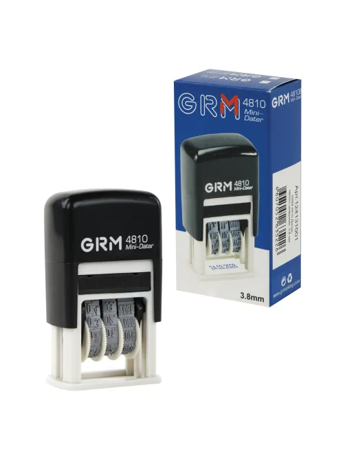 Датер-мини месяц цифрами, оттиск 20х3,8 мм синий, GRM 4810 BANK, 124131001