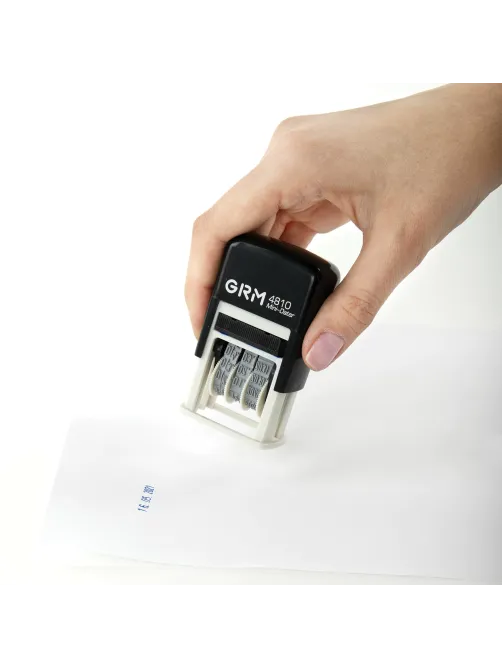 Датер-мини месяц цифрами, оттиск 20х3,8 мм синий, GRM 4810 BANK, 124131001