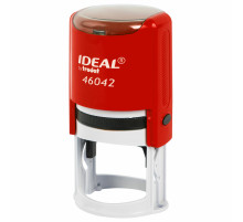 Оснастка для печатей оттиск D=42 мм, синий, TRODAT IDEAL 46042 P2, корпус КРАСНЫЙ, c крышкой, подушка, 125311