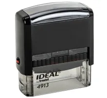 Оснастка для штампа, оттиск 58х22 мм, синий, TRODAT IDEAL 4913 P2, корпус черный, подушка, 125423
