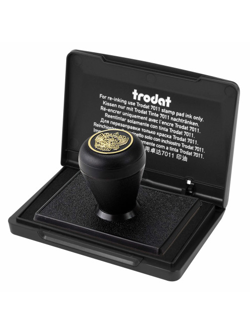 Штемпельная подушка TRODAT 9051, 90х50 мм, ЧЕРНАЯ, 56335