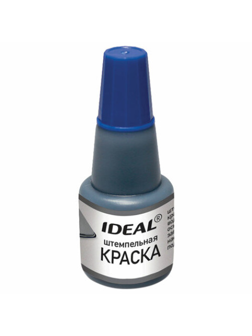 Краска штемпельная TRODAT IDEAL, синяя, 24 мл, на водной основе, 7711с, 153079