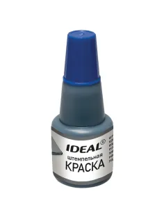 Краска штемпельная TRODAT IDEAL, синяя, 24 мл, на водной основе, 7711с, 153079