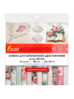 Бумага для скрапбукинга 30х30 см 