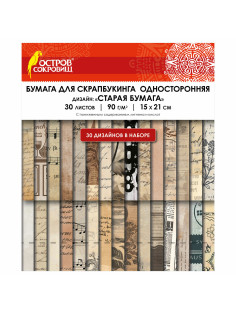 Бумага для скрапбукинга 15х21 см 