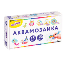 Аквамозаика, 15 цветов, 1500 бусин, в колорбоксе, ЮНЛАНДИЯ, 663778