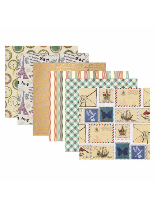 Цветная WASHI-бумага для декора 
