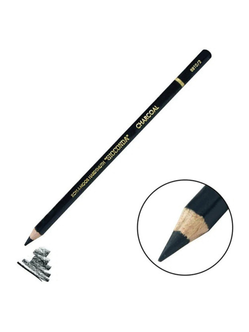 Карандаш угольный KOH-I-NOOR, 1 шт., 