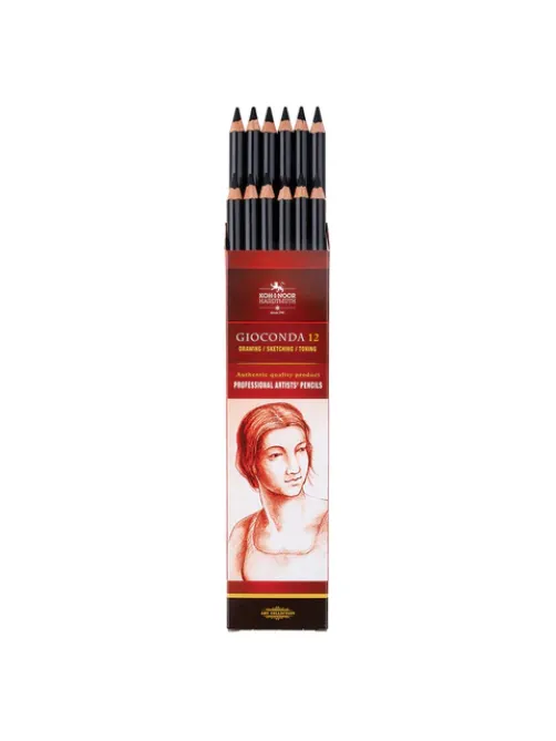Карандаш угольный KOH-I-NOOR, 1 шт., 