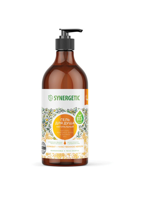 Гель для душа 750 мл, SYNERGETIC 