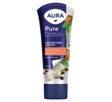 Крем для рук ночной 75 мл, AURA Pure Cotton 