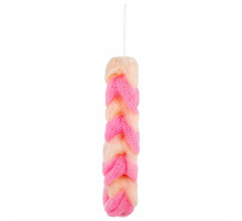 Мочалка для тела КОСИЧКА, нейлоновая, 70 г (27х5,5х5,5 см), ассорти, PLEASURE, 1135