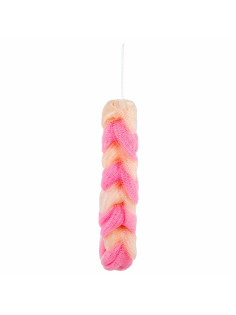 Мочалка для тела КОСИЧКА, нейлоновая, 70 г (27х5,5х5,5 см), ассорти, PLEASURE, 1135