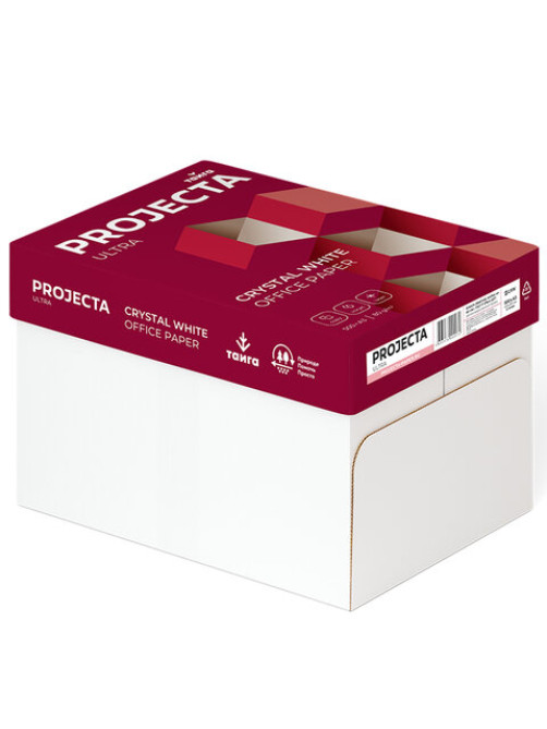 Бумага офисная БОЛЬШОГО ФОРМАТА (297х420), А3, 80 г/м2, 500 л., марка А, PROJECTA ULTRA, Россия, 162% (CIE)