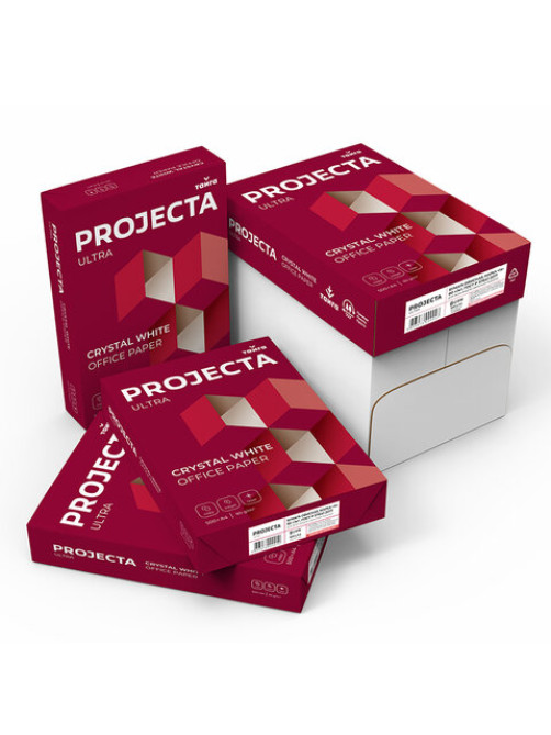 Бумага офисная А4, 80 г/м2, 500 л., марка А, PROJECTA ULTRA, Россия, 162% (CIE)