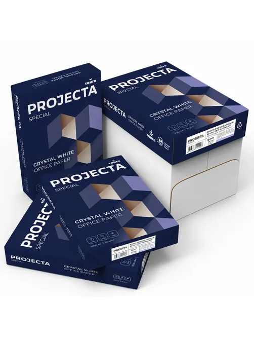 Бумага офисная А4, 80 г/м2, 500 л., марка В, PROJECTA SPECIAL, Россия, 153% (CIE)