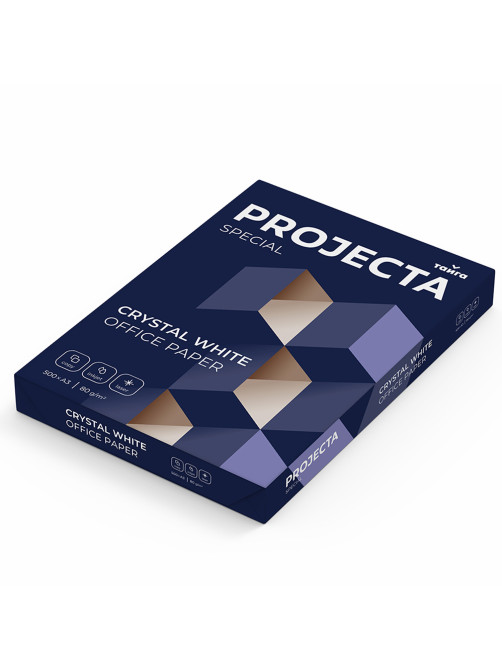 Бумага офисная БОЛЬШОГО ФОРМАТА (297х420), А3, 80 г/м2, 500 л., марка В, PROJECTA SPECIAL, Россия, 153% (CIE)