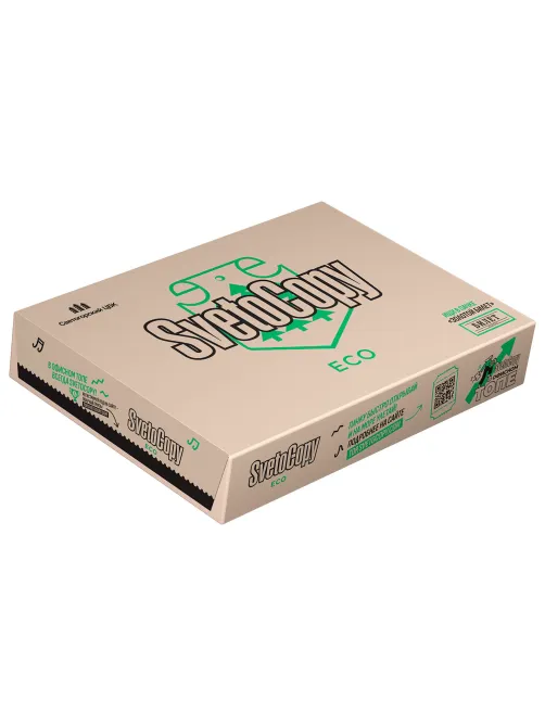 Бумага офисная А4, 80 г/м2, 500 л., SVETOCOPY ECO, белизна 60%, Россия