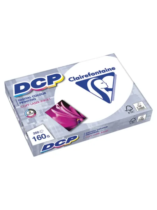 Бумага для лазерной и струйной печати А4, 160 г/м2, 250 л., марка А++, CLAIREFONTAINE, Франция, 170% CIE, 1842C