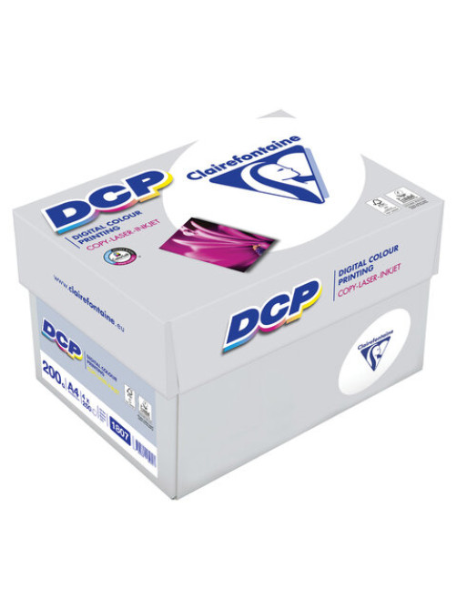 Бумага для лазерной и струйной печати А4, 200 г/м2, 250 л., марка А++, CLAIREFONTAINE, Франция, 170% CIE, 1807C