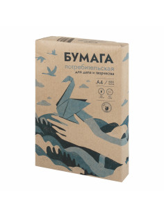 Бумага для пишущих машин А4, ГАЗЕТНАЯ, 43-47 г/м2, 500 листов, КОНДОПОГА