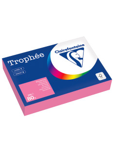 Бумага цветная CLAIREFONTAINE, А4, 80 г/м2, 500 л., пастель, розовый, Франция, 1997PC