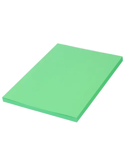 Бумага цветная BRAUBERG, А4, 80 г/м2, 100 л., интенсив, зеленая, для офисной техники, 112451