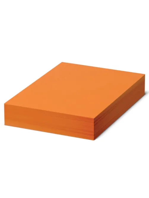 Бумага цветная BRAUBERG, А4, 80 г/м2, 500 л., интенсив, оранжевая, для офисной техники, 115217