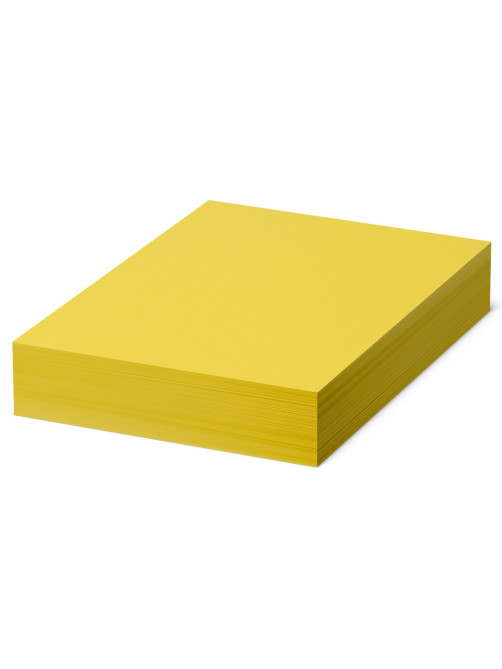 Бумага цветная BRAUBERG, А4, 80 г/м2, 500 л., интенсив, желтая, для офисной техники, 115216