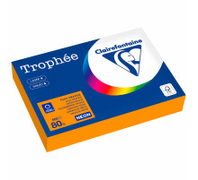 Бумага цветная CLAIREFONTAINE, А4, 80 г/м2, 500 л., неон, оранжевый, Франция, 2978C, 2978PC