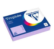 Бумага цветная CLAIREFONTAINE, А4, 80 г/м2, 500 л., пастель, бледно-лиловый, Франция, 1872PC
