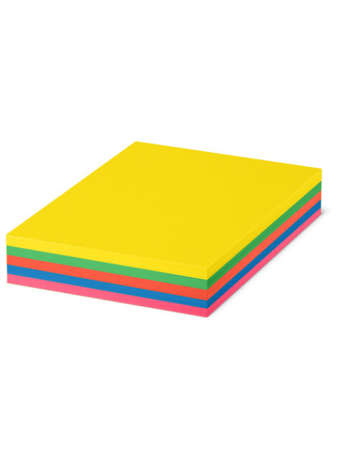 Бумага цветная CLAIREFONTAINE, А4, 80 г/м2, 500 л. (5 цветов x 100 л.), микс интенсив, Франция, 1704SC