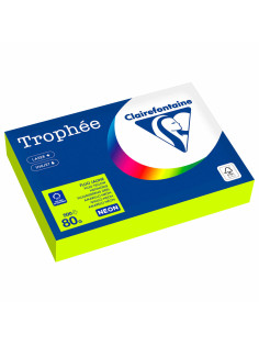 Бумага цветная CLAIREFONTAINE, А4, 80 г/м2, 500 л., неон, желтый, Франция, 2977PC