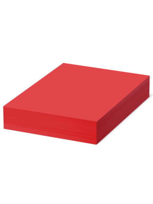 Бумага цветная BRAUBERG, А4, 80 г/м2, 500 л., интенсив, ЯРКО-КРАСНАЯ, для офисной техники, 116563