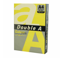 Бумага цветная DOUBLE A, А4, 80 г/м2, 500 л., интенсив, желтая